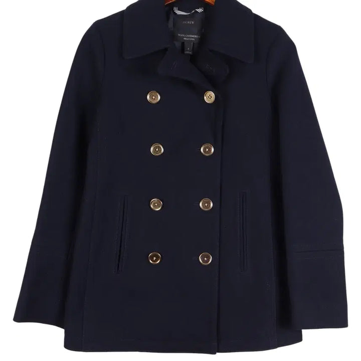 [BUNJANG] J.Crew Navy Wool Cashmere Peacoat / 제이크루 JCREW 울 캐시미어 혼방 네이비 피코트 / k2658