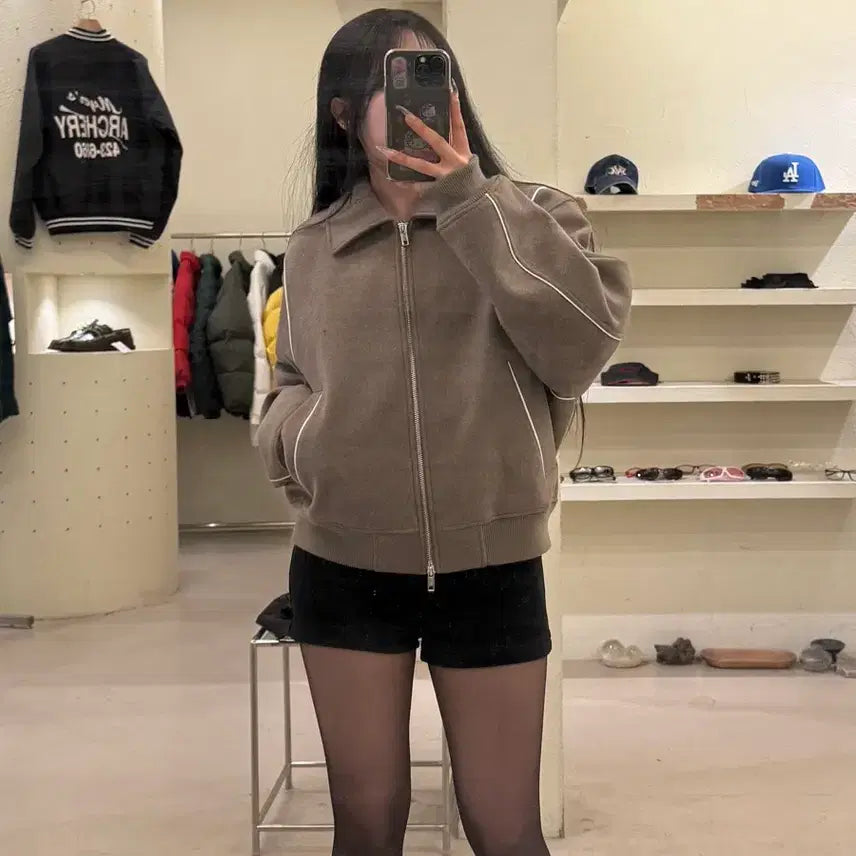 [BUNJANG] KIMHEE EUN Vintage Wool Zip-up Blouson Jacket U904 / 키뮤어 울 집업 블루종 자켓 U904