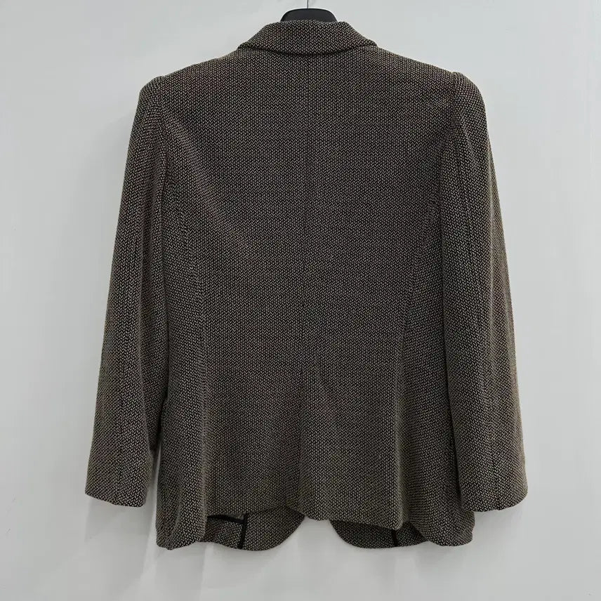 [BUNJANG] Armani Women's Black Brown Blazer Jacket / 90 알마니 여자 블랙 브라운 블레이져 자켓