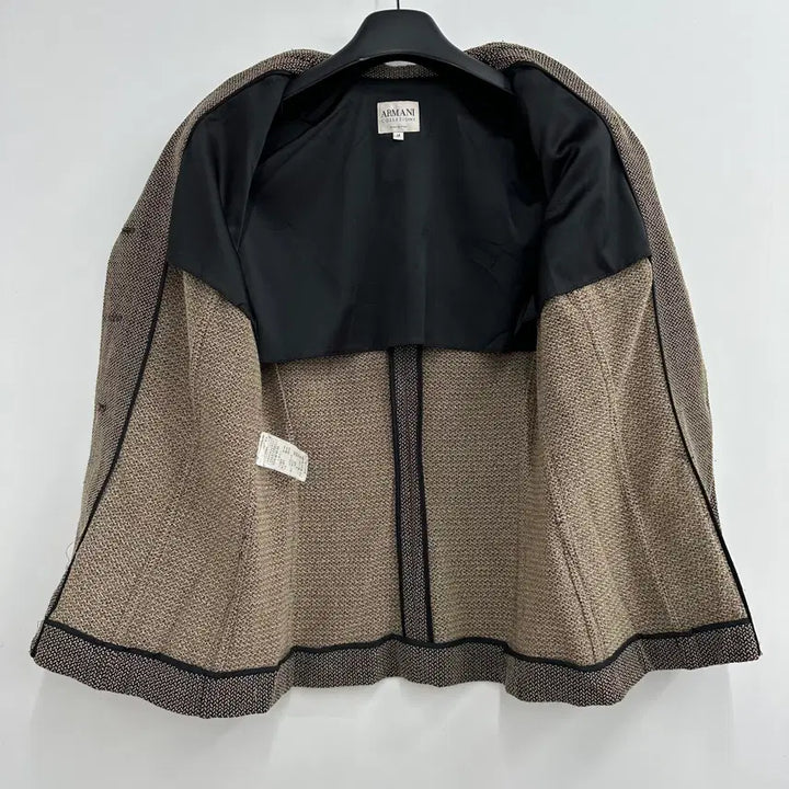 [BUNJANG] Armani Women's Black Brown Blazer Jacket / 90 알마니 여자 블랙 브라운 블레이져 자켓