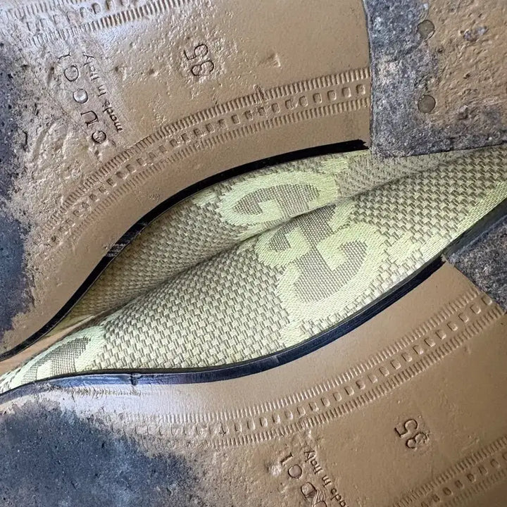 [BUNJANG] Gucci GG Loafers Yellow EU35 / 정품 구찌 여성 GG 로퍼 옐로우 EU35 220