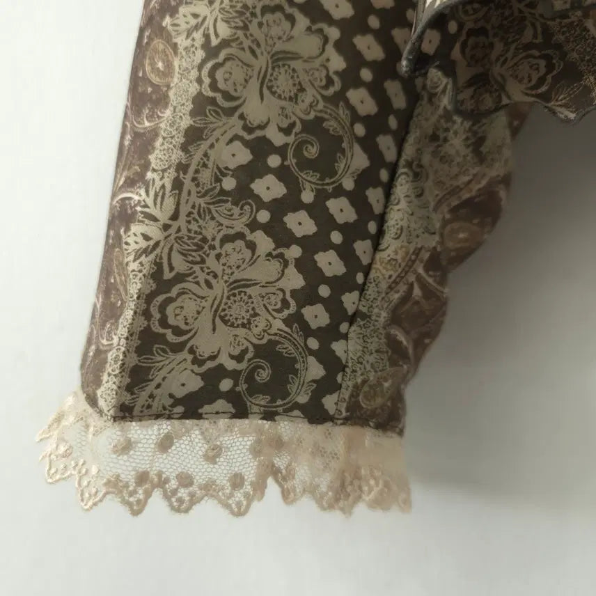 [BUNJANG] Bohemian Frill Lace Blouse / 보헤미안 프릴 레이스 블라우스