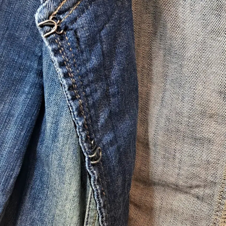 [BUNJANG] Vintage Lace Denim Jacket / 여성 레이스 데님 자켓