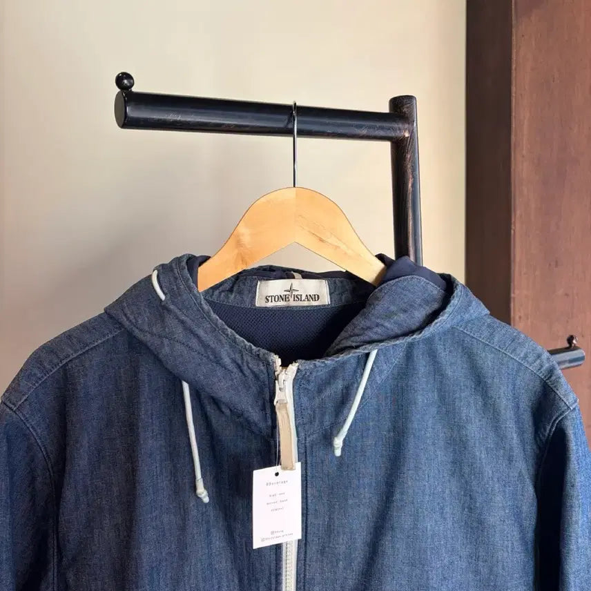 [BUNJANG] Stone Island Chambray Jacket XL / 15775 - 스톤아일랜드 와펜 맥 샴브레이 자켓