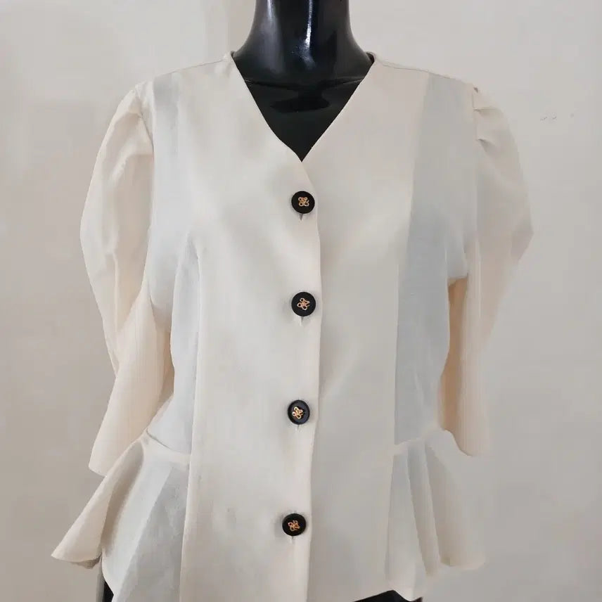 [BUNJANG] Unspecified Satin Blouse 55 / 025 샤틴 블라우스 55