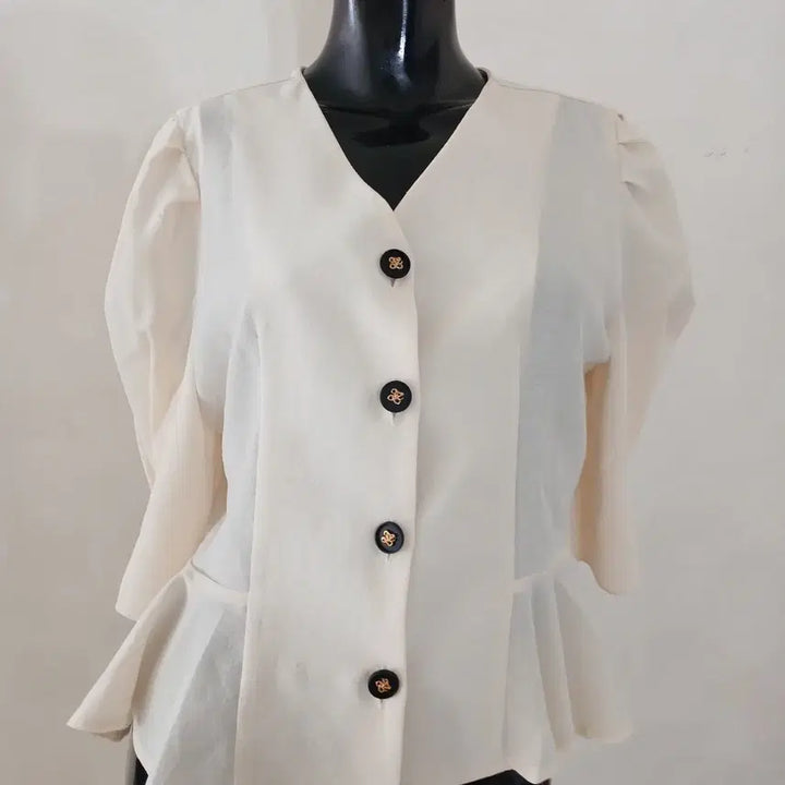 [BUNJANG] Unspecified Satin Blouse 55 / 025 샤틴 블라우스 55