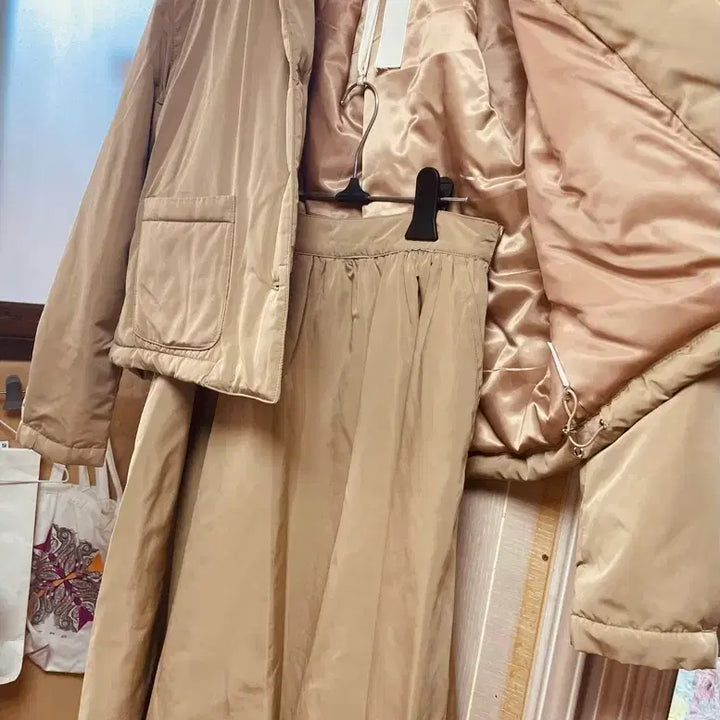 [BUNJANG] Set - Quilted Jacket & Balloon Skirt / 퀼팅 자켓 & 벌룬 스커트 셋업 새상품