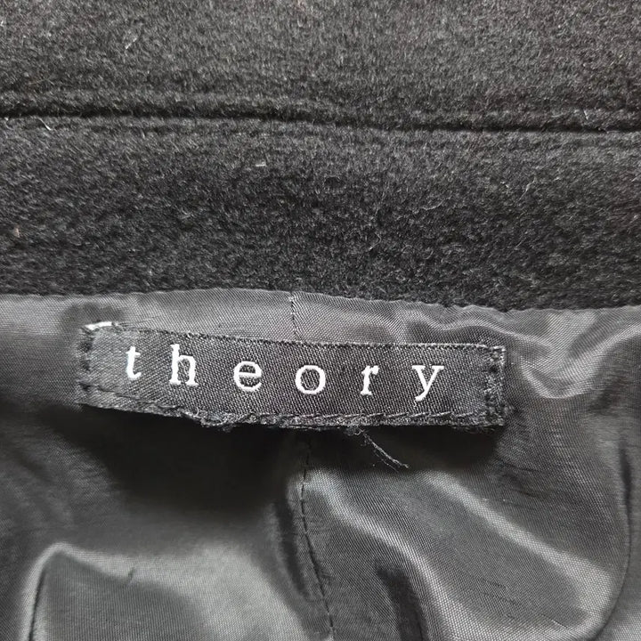 [BUNJANG] Theory Leather Mix Coat / 띠어리 가죽 믹스 코트