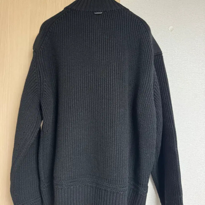 [BUNJANG] Juun.J S Size 26SS Knit Zip-Up Jacket - Black / 준지 [S사이즈] 26s 조직 변형 배색 디자인 니트 집업 점퍼 - 블랙