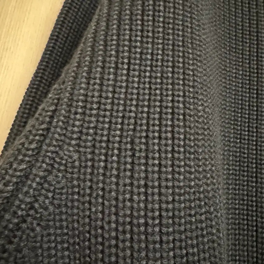 [BUNJANG] Juun.J S Size 26SS Knit Zip-Up Jacket - Black / 준지 [S사이즈] 26s 조직 변형 배색 디자인 니트 집업 점퍼 - 블랙