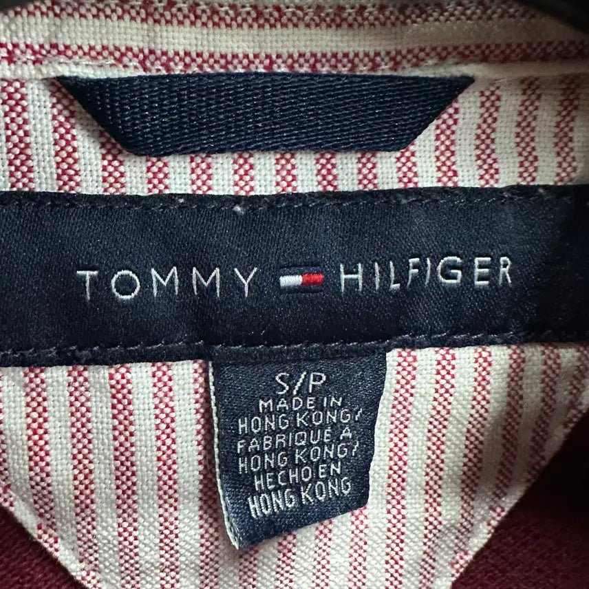 [BUNJANG] Tommy Hilfiger Men's Slim Fit Long Sleeve Polo Shirt / 90 타미힐피거 남자 슬림핏 긴팔 카라티