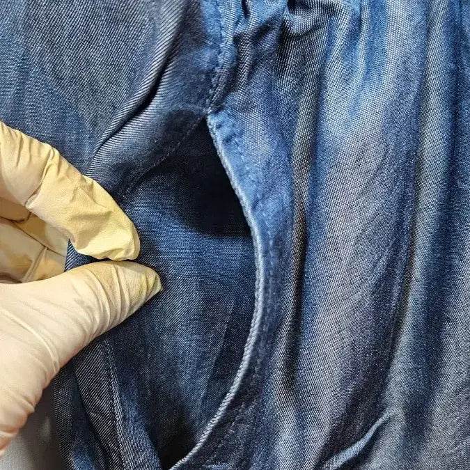 [BUNJANG] LA FITE Denim Open Dress 4L / 일본 la fite 소프트데님 오픈형 원피스 빅사이즈  srx