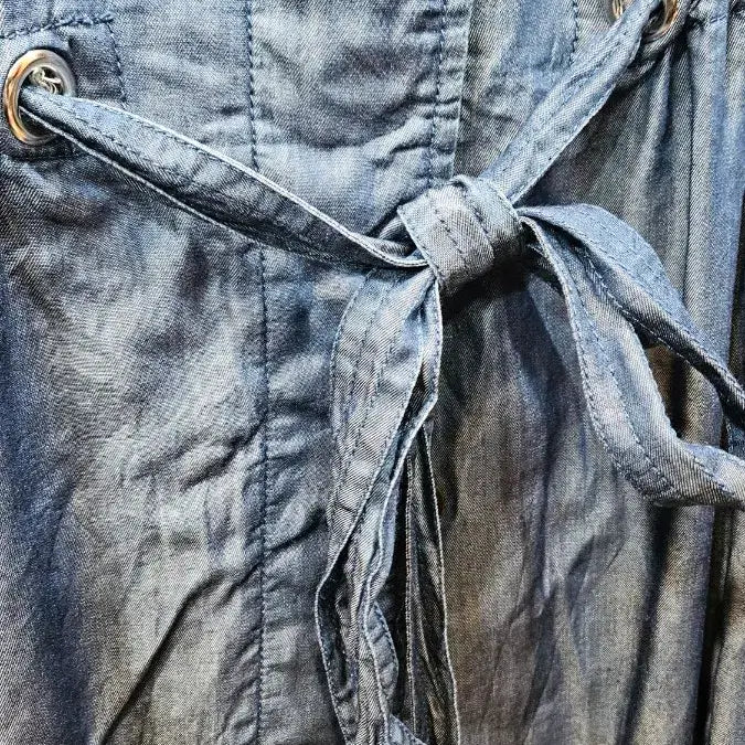 [BUNJANG] LA FITE Denim Open Dress 4L / 일본 la fite 소프트데님 오픈형 원피스 빅사이즈  srx