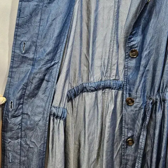 [BUNJANG] LA FITE Denim Open Dress 4L / 일본 la fite 소프트데님 오픈형 원피스 빅사이즈  srx