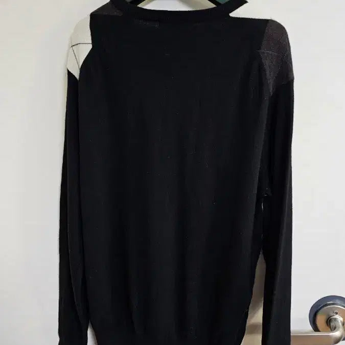 [BUNJANG] Beanpole Argyle V-neck Knit Sweater / 빈폴 아가일 무늬 브이넥니트 (2.25