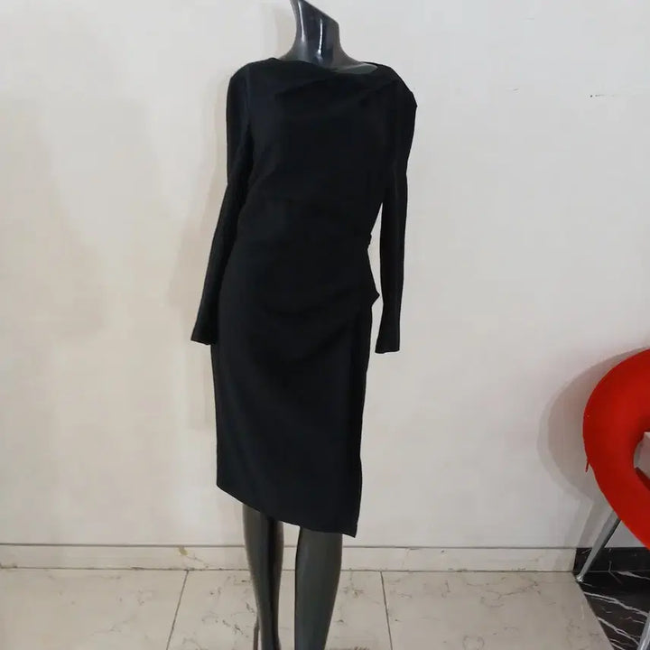 [BUNJANG] aespa Winter Knit Drape Dress / 마인 니트 드레이프 원피스 55~66