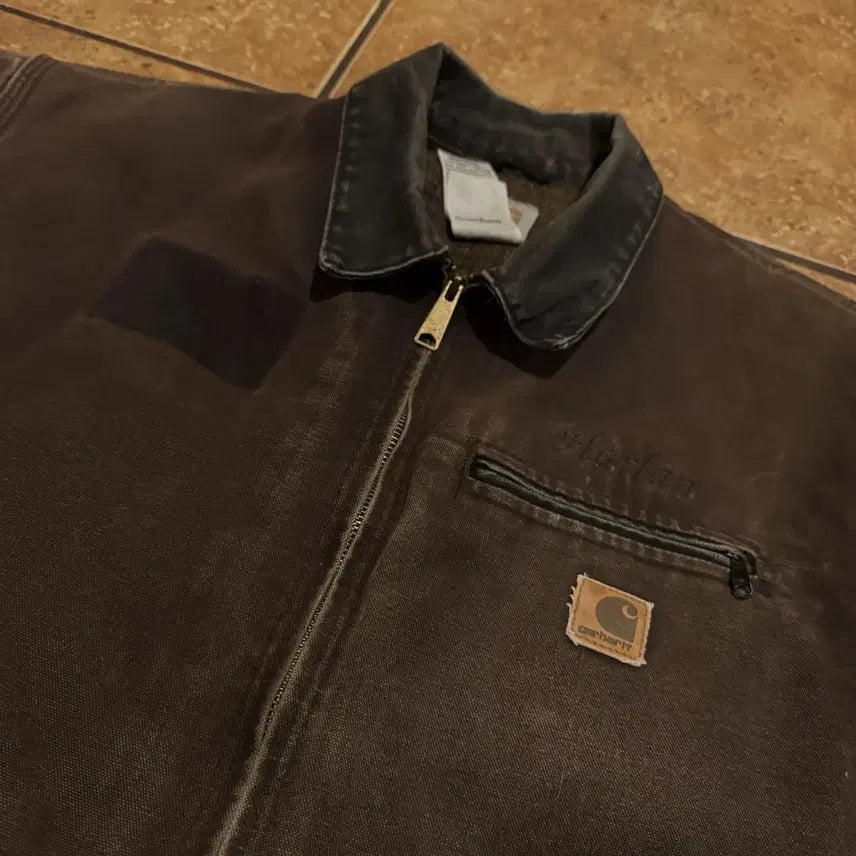 [BUNJANG] Carhartt DKB Detroit Blanket Jacket Dark Brown / 칼하트 J97 DKB 디트로이트 블랭킷 자켓 다크 브라운