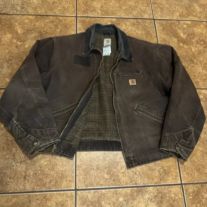 [BUNJANG] Carhartt DKB Detroit Blanket Jacket Dark Brown / 칼하트 J97 DKB 디트로이트 블랭킷 자켓 다크 브라운