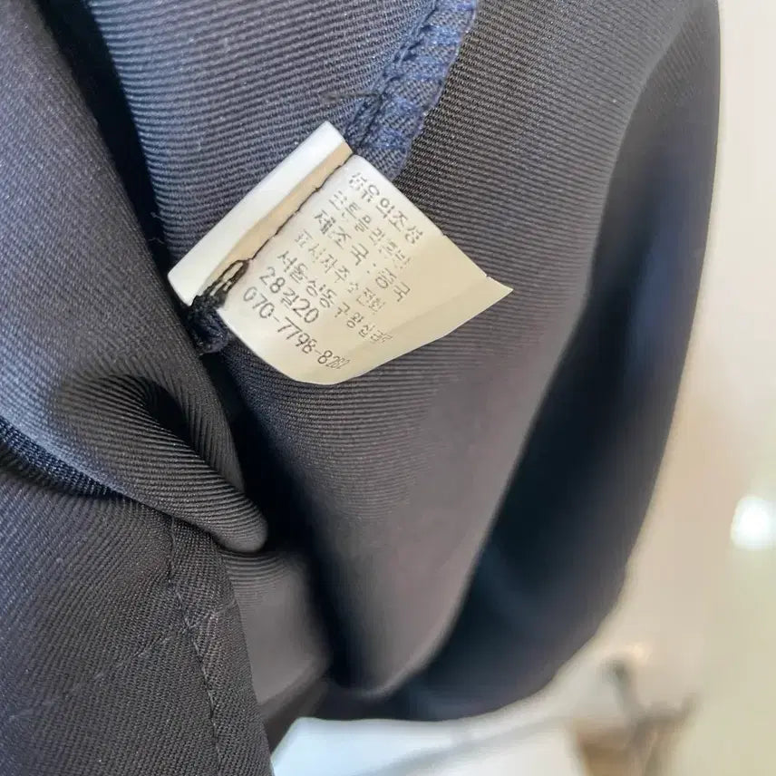 [BUNJANG] Unbranded Navy Long Shirt Dress / 네이비 롱 셔트 원피스 허리스트링