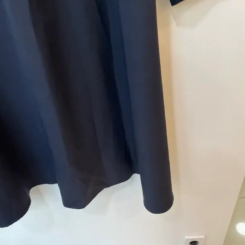 [BUNJANG] Unbranded Navy Long Shirt Dress / 네이비 롱 셔트 원피스 허리스트링