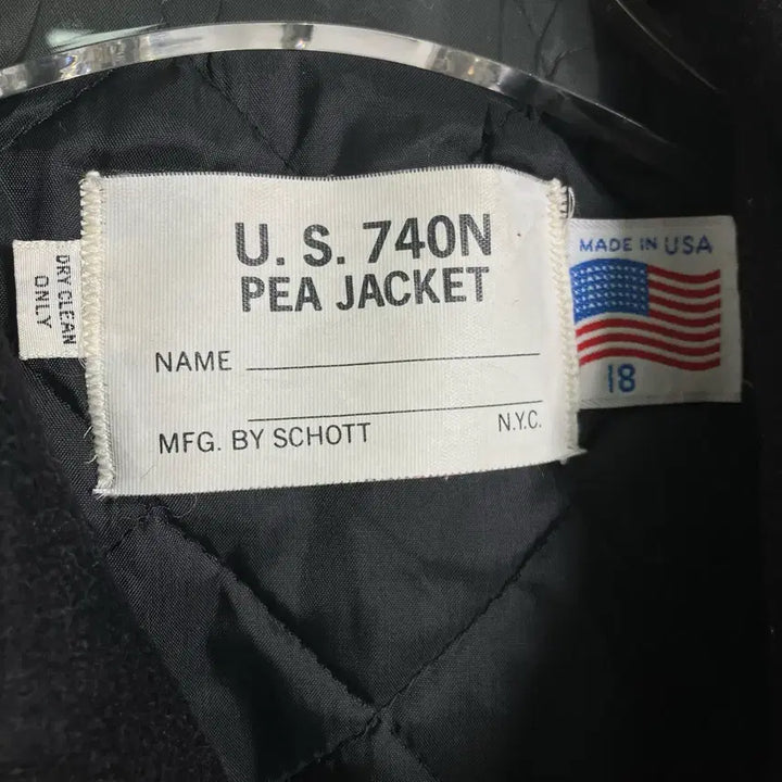 [BUNJANG] Schott 740N Classic Pea Coat / Schott 쇼트 740N 클래식 피코트