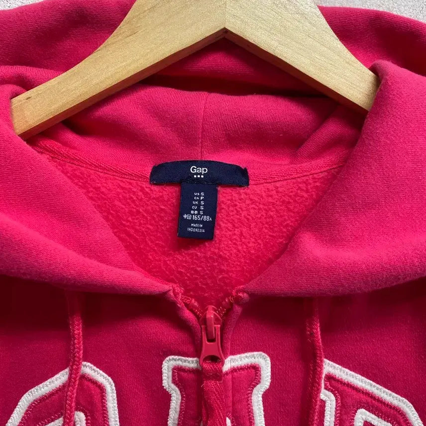 [BUNJANG] GAP Pink Fleece Hoodie S / 갭 GAP 기모 핑크 후드집업 S
