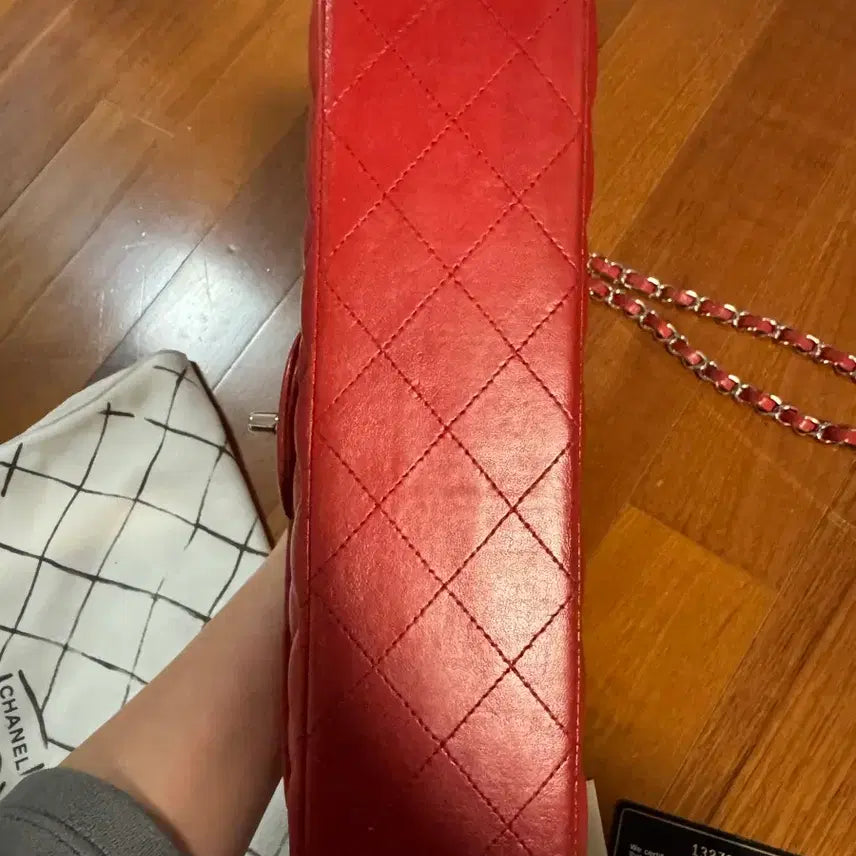 [BUNJANG] Chanel Classic Medium Lambskin Silver Chain / 샤넬 클래식 미듐 램스킨 은장