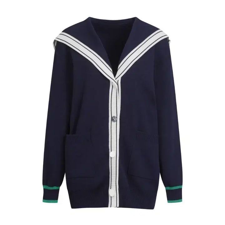 [BUNJANG] Lucky Chouette Sailor Cardigan / 럭키슈에뜨 세일러 가디건