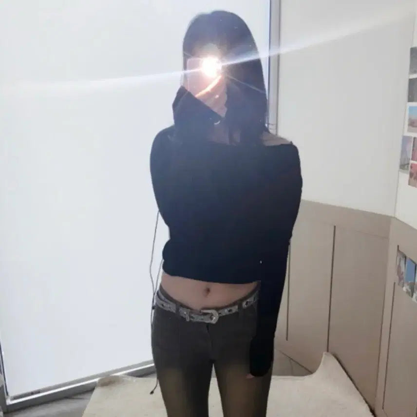 [BUNJANG] Tencel Crop Top / 백리스 크롭 텐셀티