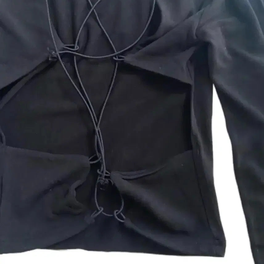 [BUNJANG] Tencel Crop Top / 백리스 크롭 텐셀티