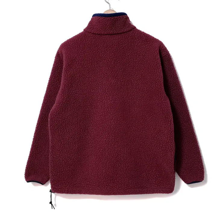 [BUNJANG] L.L.Bean Fleece Pullover Red (Size M) / [M] 엘엘빈 딥 파일 플리스 하프 집 풀오버 레드