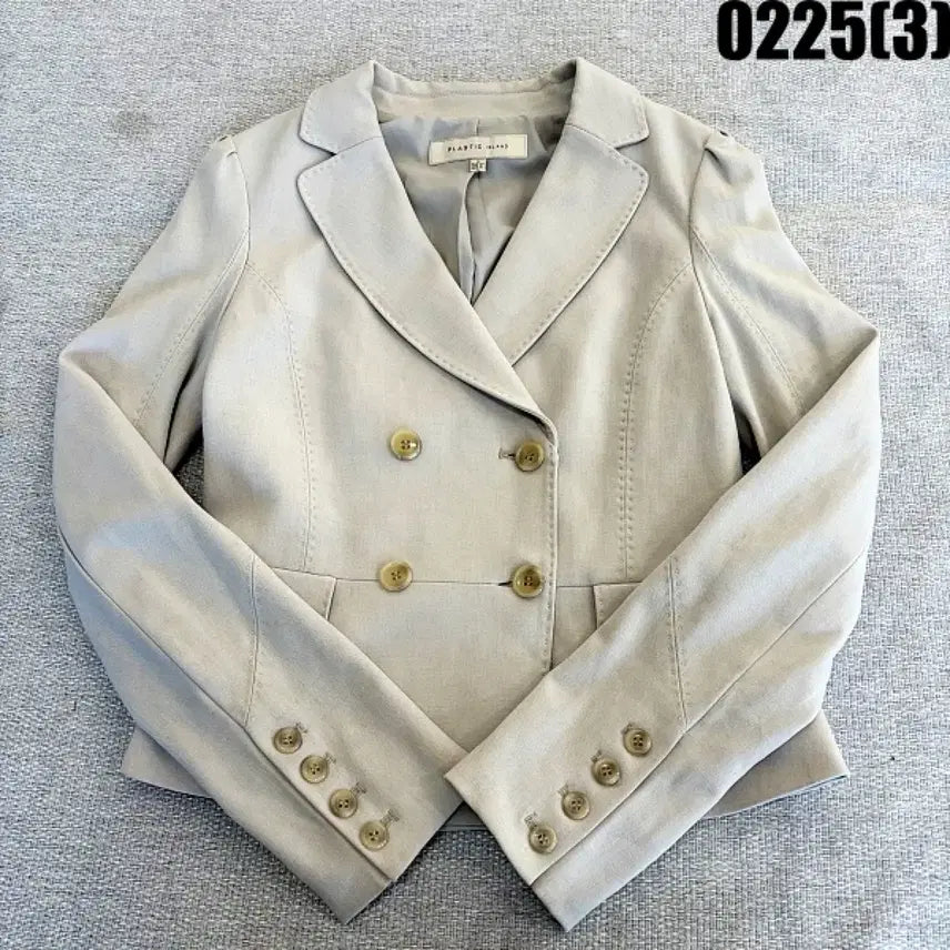 [BUNJANG] Plastic Island Double Button Short Jacket / M 플라스틱아일랜드 더블버튼 숏 자켓 0225(3)