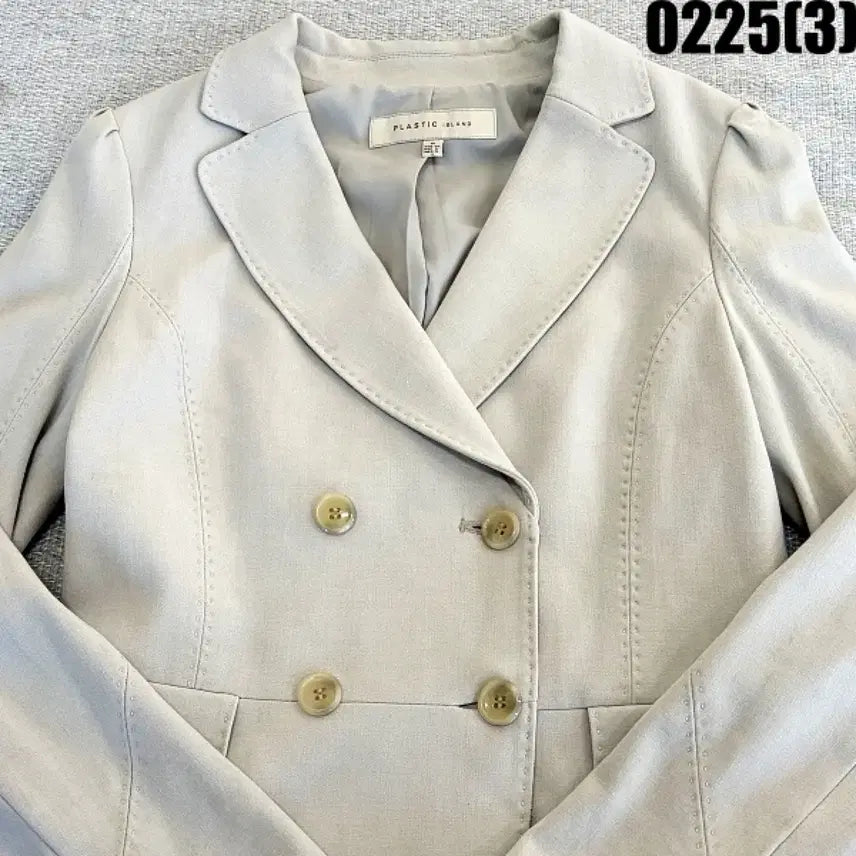 [BUNJANG] Plastic Island Double Button Short Jacket / M 플라스틱아일랜드 더블버튼 숏 자켓 0225(3)