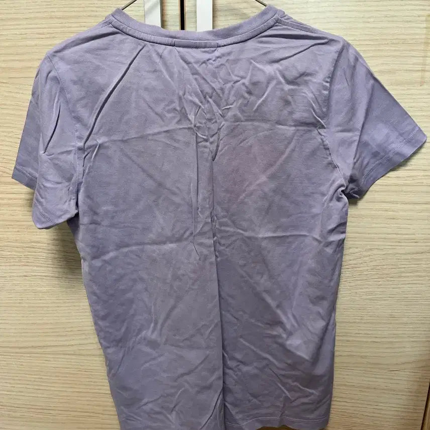 [BUNJANG] Lacoste Purple V-Neck T-Shirt / 라코스테 보라색 브이넥 반팔 티셔츠