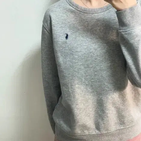 [BUNJANG] Polo Gray Sweatshirt / 폴로 그레이 맨투맨
