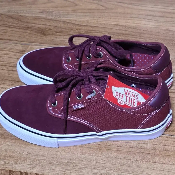 [BUNJANG] Vans Antique Burgundy Sneakers 230mm / 반스 앤티크 버건디 스니커즈 새상품 230mm 박스포함