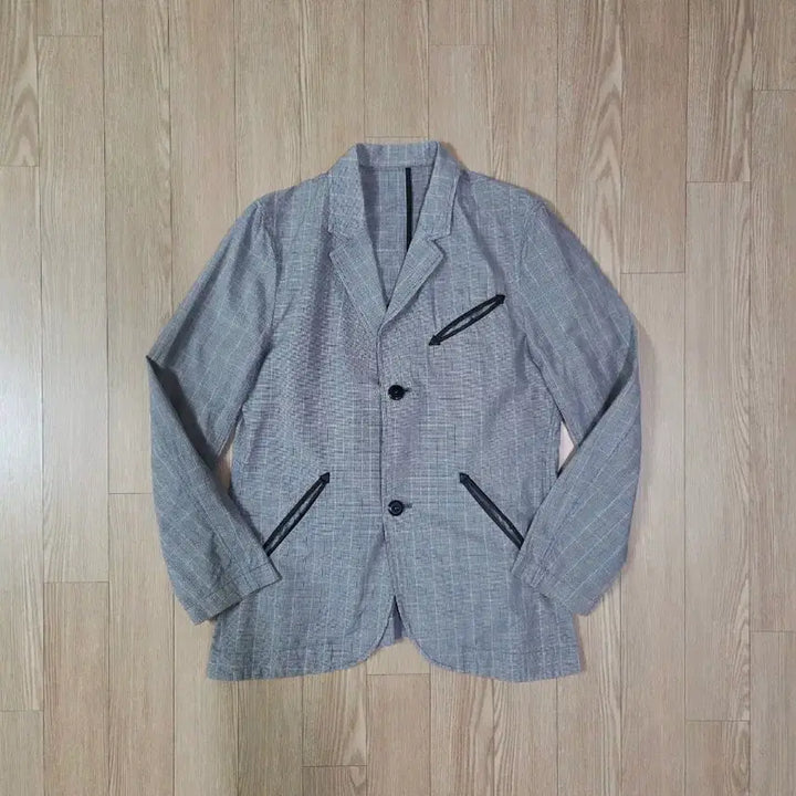 [BUNJANG] Beamz Glen Check Sheepskin Work Jacket / 빔즈 글렌 체크 쉽스킨 디테일 워크 재킷