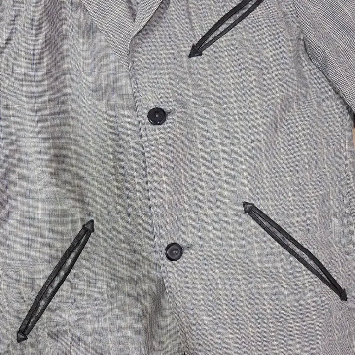 [BUNJANG] Beamz Glen Check Sheepskin Work Jacket / 빔즈 글렌 체크 쉽스킨 디테일 워크 재킷