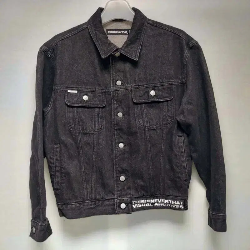 [BUNJANG] thisisneverthat Black Denim Jacket (95/100) / 디스이즈네버댓 오버핏 블랙데님자켓/95/100/구제24시/일