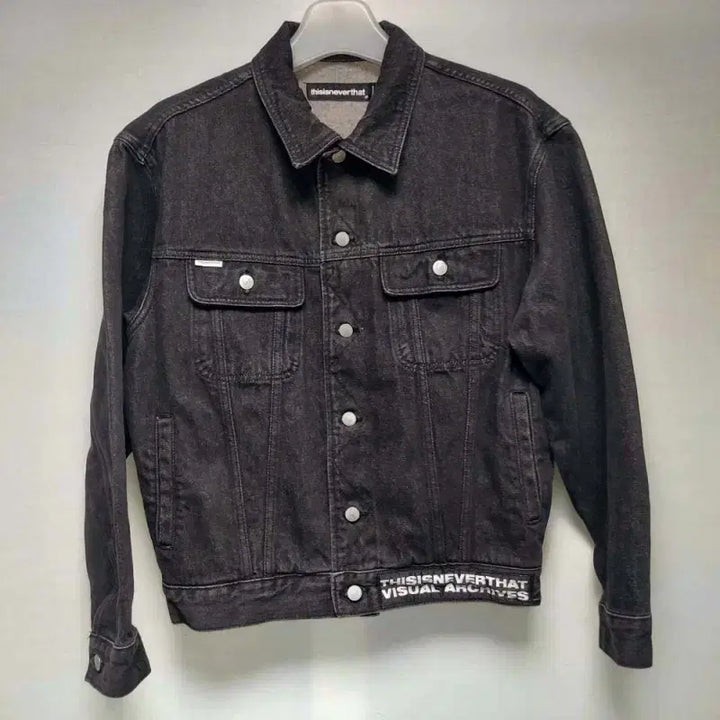 [BUNJANG] thisisneverthat Black Denim Jacket (95/100) / 디스이즈네버댓 오버핏 블랙데님자켓/95/100/구제24시/일