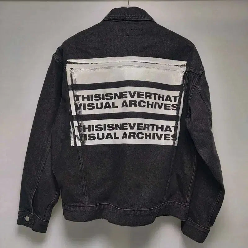 [BUNJANG] thisisneverthat Black Denim Jacket (95/100) / 디스이즈네버댓 오버핏 블랙데님자켓/95/100/구제24시/일
