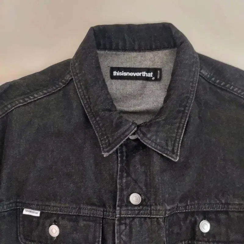 [BUNJANG] thisisneverthat Black Denim Jacket (95/100) / 디스이즈네버댓 오버핏 블랙데님자켓/95/100/구제24시/일
