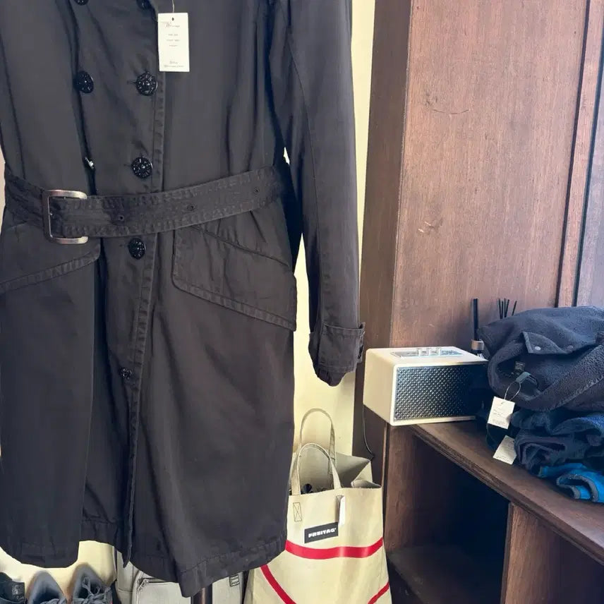 [BUNJANG] Stone Island Belted Trench Coat - M / 15863 - 스톤아일랜드 벨티드 트렌치 코트