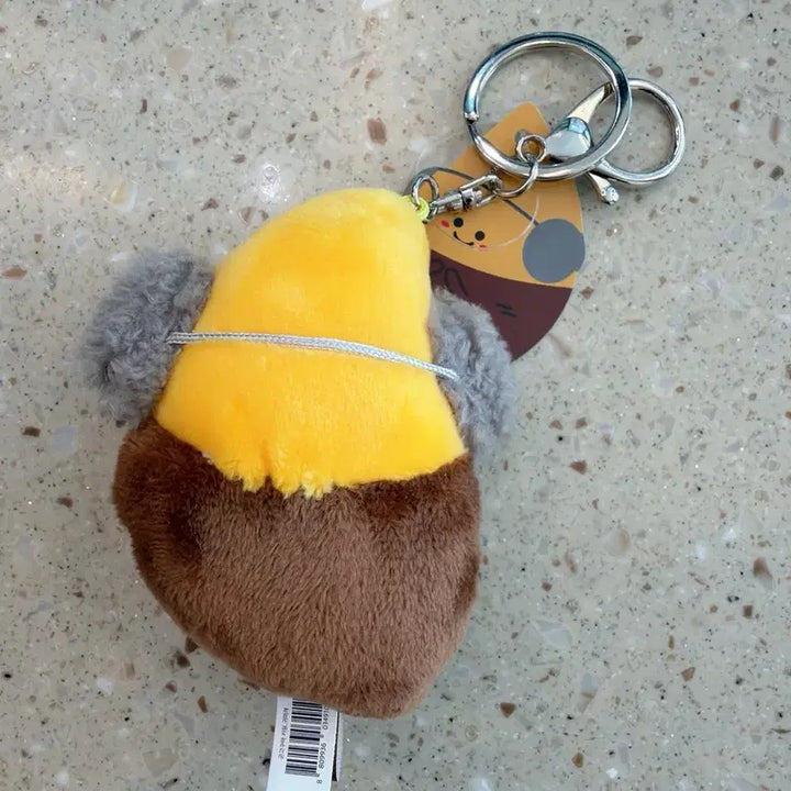 [BUNJANG] Unbranded Sweet Potato Earmuffs Keyring / 군고구마 귀마개 키링