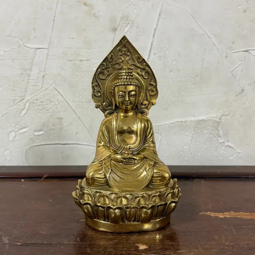 [BUNJANG] Buddhism Buddha Statue Bronze / 부처님 불상 동부처 광배부처 황동 브론즈 불교용품