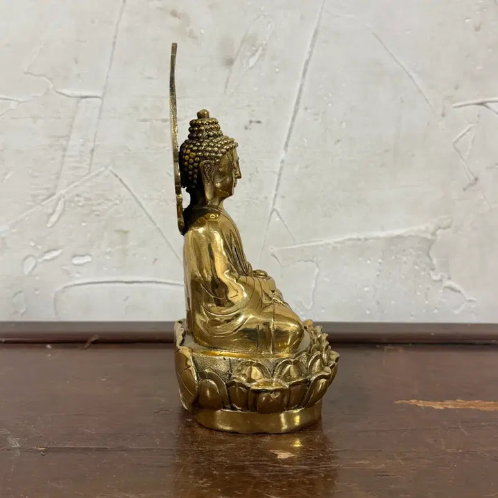 [BUNJANG] Buddhism Buddha Statue Bronze / 부처님 불상 동부처 광배부처 황동 브론즈 불교용품