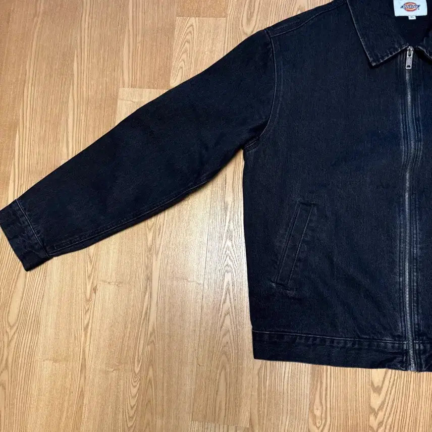 [BUNJANG] DKZ Wave Logo Denim Jacket XL / 디키즈 웨이브 로고 데님 재킷 검정 XL