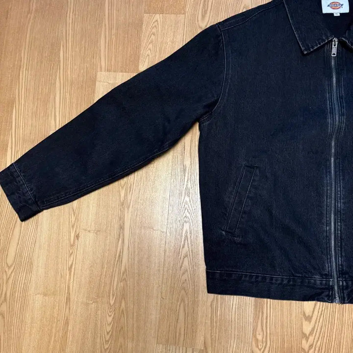 [BUNJANG] DKZ Wave Logo Denim Jacket XL / 디키즈 웨이브 로고 데님 재킷 검정 XL