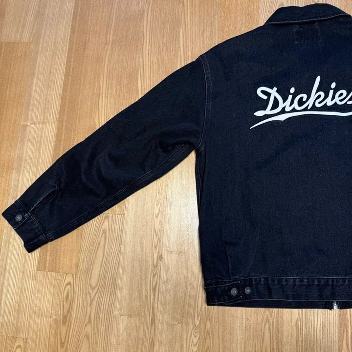 [BUNJANG] DKZ Wave Logo Denim Jacket XL / 디키즈 웨이브 로고 데님 재킷 검정 XL