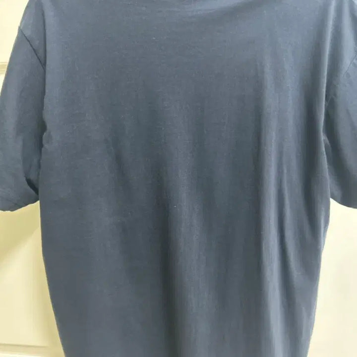 [BUNJANG] Roma Navy Embroidered T-shirt / 네이비 Roma 자수 반팔 티셔츠